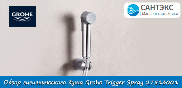 Обзор гигиенического душа Grohe Tempesta-F Trigger Spray 30 27513001