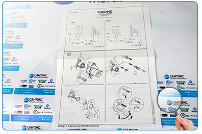 Гигиенический набор Grohe BauCurve 123072 сборка смесителя