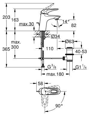 Фотография товара Grohe Eurostyle   23374LS3Gr