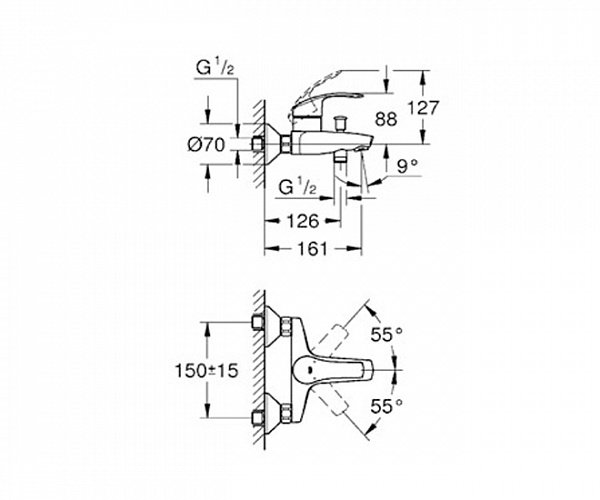 Фотография товара Grohe Eurosmart 124446Gr