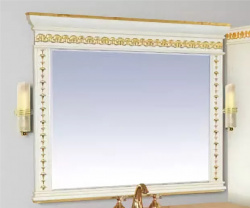 Зеркало 105 см, бежевое глянец, Misty Мануэлла GOLD 105 Л-Ман02105-3818Св