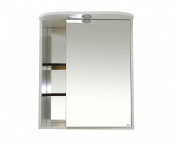 Шкаф-зеркало 60 см, белый/венге, правый, Misty Венера 60 R П-Внр04060-25СвП