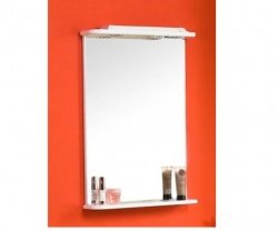 Зеркало 50 см, белое Акватон Мира 47 1A019802MR010