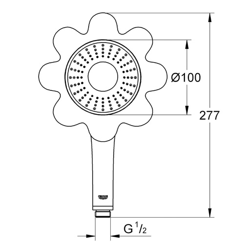 Фотография товара Grohe Rainshower Icon 26115YF0Gr