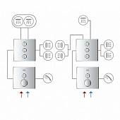 Вентиль для душа на 3 потребителя, белый Grohe Grohtherm SmartControl 29152LS0