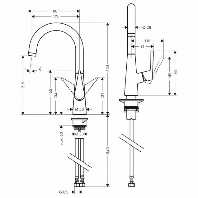 Фотография товара Hansgrohe Talis Select M51 73857000