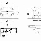 Раковина Disegno Ceramica Weg WE455-1