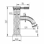 Смеситель для раковины Lemark Jasmine LM6606ORB