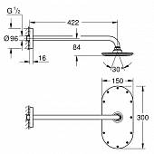 Верхний душ Grohe Rainshower Veris 26170LS0