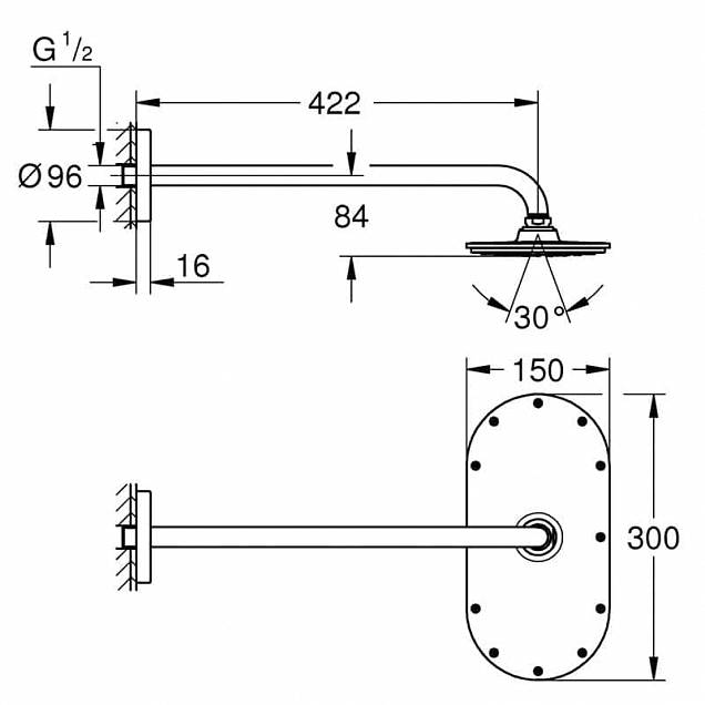 Фотография товара Grohe Rainshower Veris 26170LS0Gr