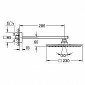 Верхний душ Grohe Rainshower Allure 26054000