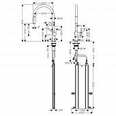 Смеситель для кухни, черный матовый, Hansgrohe Talis M54 72803670