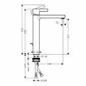 Смеситель для раковины (д.к) Hansgrohe Metris S 31022000