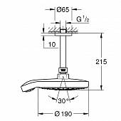 Верхний душ Grohe Power&Soul Cosmopolitan 26173000