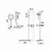 Душевой гарнитур, хром Iddis SpaHome SPA1F68i16