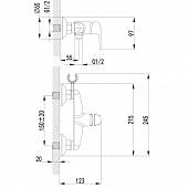 Набор для гигиенического душа, золото Lemark Pramen LM3318G