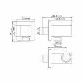 Подключение душевого шланга WasserKraft Glan A185