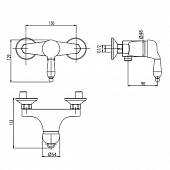 Смеситель для душа, хром M&Z Desy DSY00802