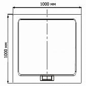 Душевой поддон 100х100 см RGW Acrylic With STone AWS-01 03190100-01