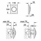 Накладная панель Grohe Surf 37018000