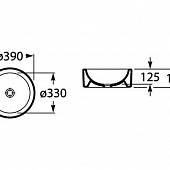 Раковина 39 см Акватон Terra 732722D000