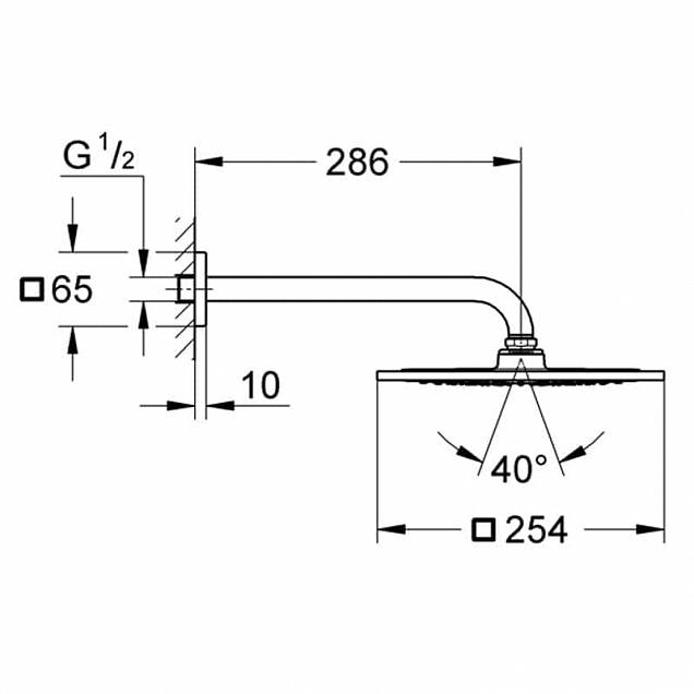 Фотография товара Grohe Rainshower F-series 26070000Gr