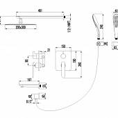 Душевая система Lemark Melange LM4922CW