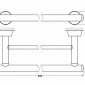 Полотенцедержатель 60 см FBS Nostalgy NOS 037