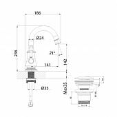 Смеситель для раковины Lemark Peretto LM6307RB