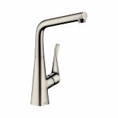 Смеситель для кухни, под сталь Hansgrohe Metris Select M71 73812800