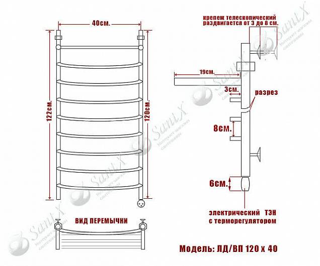 Фотография товара НИКА Arc ЛД/ВП ЛД ВП 120/40 прав