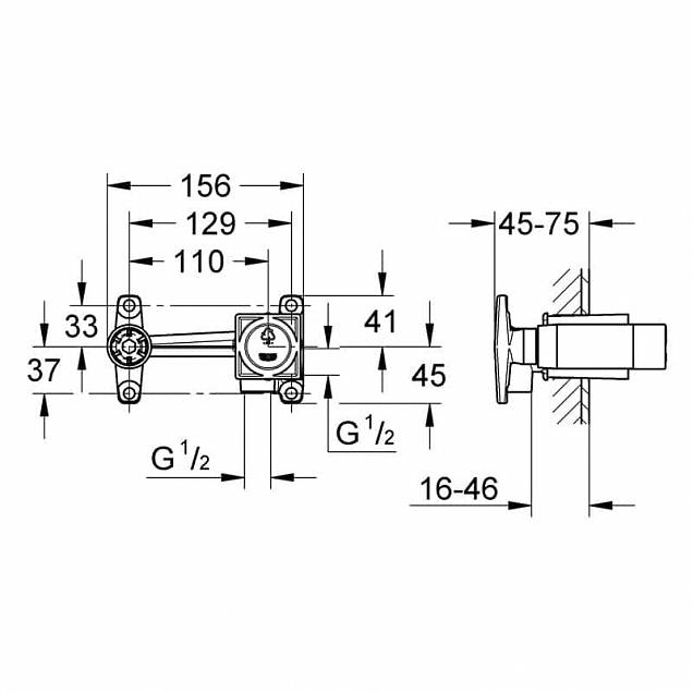 Фотография товара Grohe No design line Grohe 23200000Gr