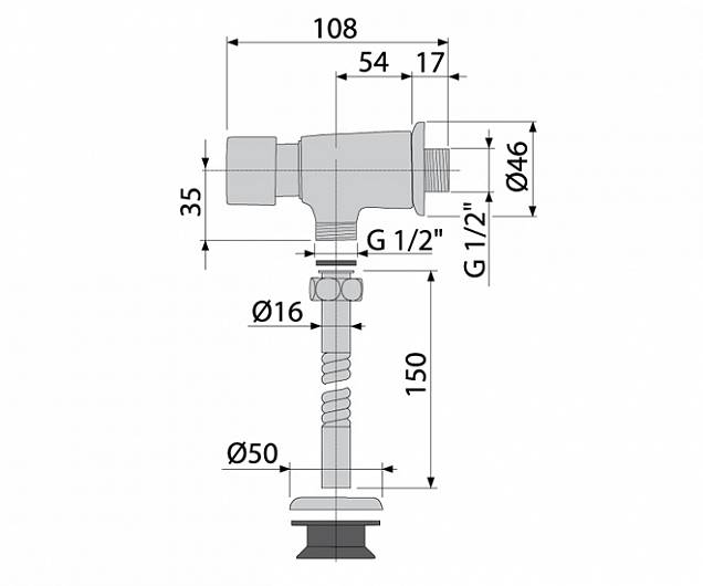 Фотография товара Alcaplast No design ATS001