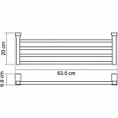 Полотенцедержатель 64 см WasserKraft Leine K-5011WHITE