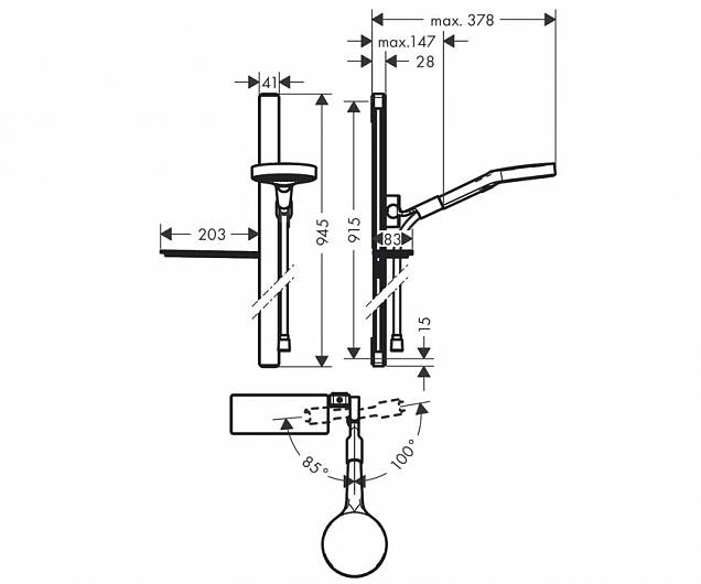 Фотография товара Hansgrohe Rainfinity 27671000