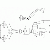 Смеситель для ванны Migliore Ermitage ML.ERM-7002.DO