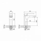 Смеситель для раковины Iddis Slide SLISB00i01