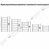 Полотенцесушитель водяной 80х50, хром НИКА ARC ЛД