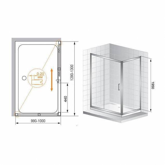 Фотография товара Cezares Porta PORTA-AH-11-130/100-C-Cr