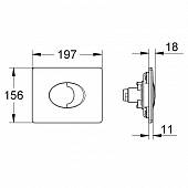 Накладная панель матовый хорм Grohe Skate 38506P00