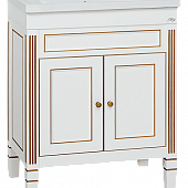 Комплект мебели 70 см, белая патина, Misty Женева 70 П-Жен01070-013Пр-K