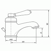 Смеситель для раковины (д.к) Migliore Ermitage ML.ERM-7013.BR