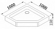 Фотография товара Cezares Tray TRAY-A-P-100-15-W