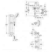 Комплект смесителей Grohe Grohtherm 1000 Cosmopolitan 117643