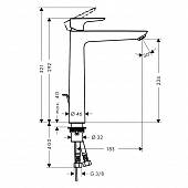 Смеситель для раковины Hansgrohe Talis E 71716340