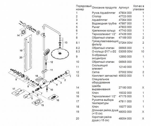 Фотография товара Grohe Rainshower 27968000Gr