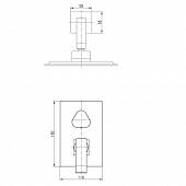 Душевая система, хром/белый Lemark Contest LM5822CW