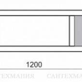 Тумба под раковину 120 см, венге, Акватон Интегро 120 с ящиками 1A143401INH10