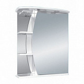 Шкаф-зеркало 60 см, белый, правый, Misty Луна 60 R Э-Лун02060-01СвП