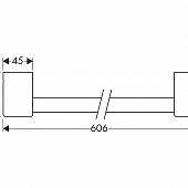 Полотенцедержатель 60 см Axor SteeL 41260800